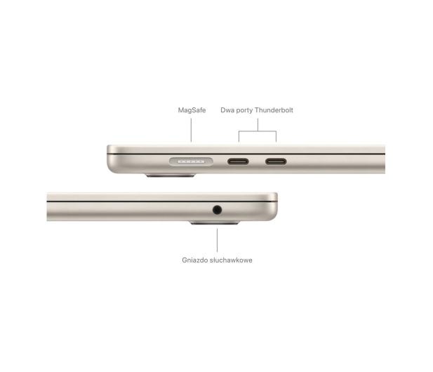 Apple MacBook Air M3/16GB/256/Mac OS Księżycowa poświata 10R GPU - 1292444 - zdjęcie 8